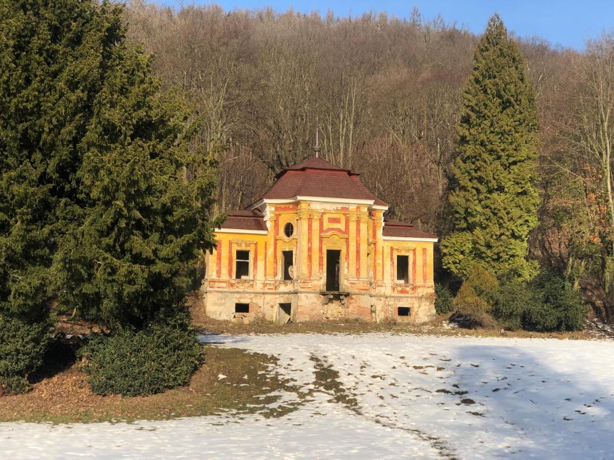 Pokoje V Chalupe Pod Milesovkou Velemin Dış mekan fotoğraf