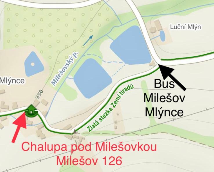 Pokoje V Chalupe Pod Milesovkou Velemin Dış mekan fotoğraf